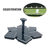 Einfach zu installieren: Setzen Sie die Pumpe einfach auf das Wasser. Der Brunnen pumpt sich automatisch in 3 Sekunden, sobald das Sonnenkollektor Sonnenlicht bekommt. Je heller die Sonne, desto besser die Wirkung.