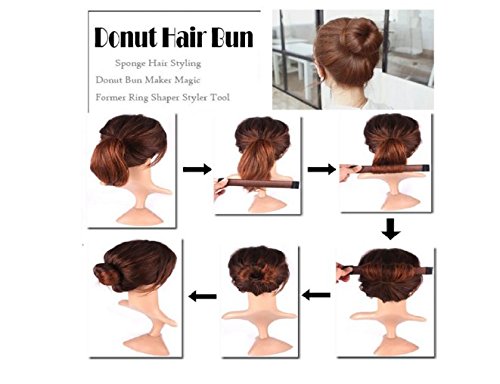 GODHL Donut Hair Bun Maker Styling Werkzeug Fashion Haare Dutt Brautfrisur Frisurenhilfe Haarknoten Haarzopf - 2