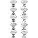 Price comparison product image Continu Bling 10Pcs 30mm Diamond Shape Crystal Glass Knob Cupboard Drawer Cabinet Drawer Pull Handle New