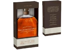 Woodford Reserve Kentucky Straight Bourbon – Whiskey Americano Premium, Bourbon Invecchiato Con Note Di Vaniglia, Agrumi, Spezie E Cioccolato, 43,2% Vol., Bottiglia In Vetro da 70 cl