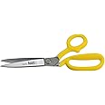 Klein Tools 23010 Scissors, Bent Trimmer for General-Purpose Cutting, for Professional or DIYer, with Extended Handle for Leverage, 10-Inch
