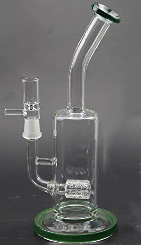 FARAR Newest 24 cm Tall 14.5 mm Joint Glass Filter Cup Pipes (3 Colours) GB-370 (Green)
