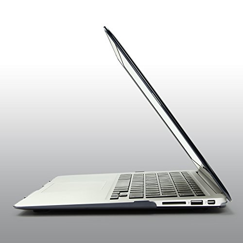 Urcover® Macbook Air 13,3 Zoll Crystal Hard Case | Ultra Slim in Transparent / Schwarz 2 | 360 Grad transparente durchsichtige dünne Komplett Schutzhülle Full Body Hochwertige Laptop Cover Hartschale Tasche Zubehör - 8