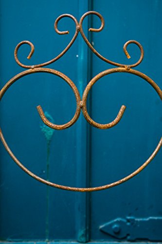 Beetzaun 78x 51cm Beetbegrenzer Rankgitter halbrund Rost Metall Volleisen - 6