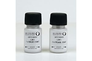 SD COLORS ORYX White L0K1 - Kit de reparación de lápices de pintura para retocar (8 ml, código de color L0K1, color blanco
