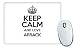 Produktbild Schwarz Keep Calm und Love Arrak Mauspad TXT 2126