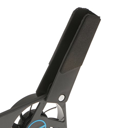 Gazechimp Faltbar USB Kühlventilator mit 2-Lüfter Laptop Notebook PC Kühlerlüfter - 4