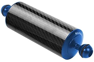 FEICHAO D60 mm Tauch Schwimmer Wasserlampe, Arm 108 g – 584 g 2,5 cm Doppelball 5/8/10/12 Zoll Unterwasserkamera(20,3 cm – 312 g, blau)