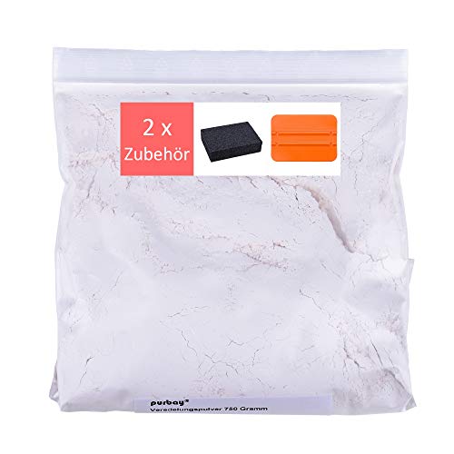 Purbay Gips Pulver Set zum Glätten der Oberfläche f. Gipsabdruck Babybauch