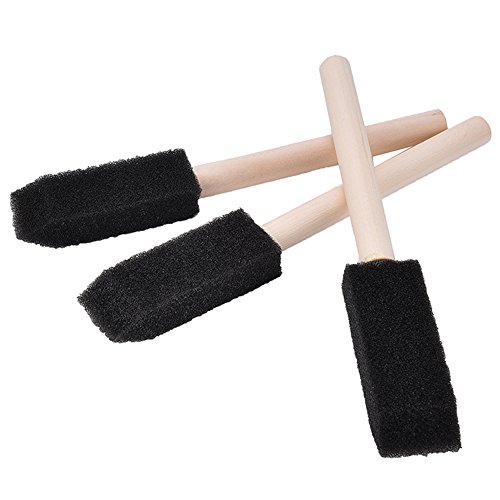 Blue Vessel 6pcs Schaum Schwamm Pinsel Holzgriff Malerei Zeichnung Handwerk Zeichnen - 4