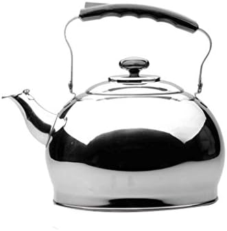 CHENGYI Home 304 Stainless Steel Kettle Thicker Induction Cooker Gas General Kettle Kitchen Restaurant Automatic Whistle 5L