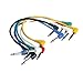 Produktbild Ammoon Set-6pcs Colorful Gitarre Patch-Kabel gewinkelt für Effektpedal für Gitarre
