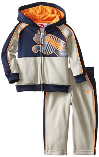 PUMA - Kids Baby Boys Infant Pop Fleece, Limestone, 18 Months Color: Limestone Size: 18 Months