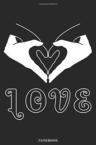 Preisvergleich Produktbild LOVE NOTEBOOK: Edles punktraster Notizbuch mit schönem Handherzdesign für Liebende