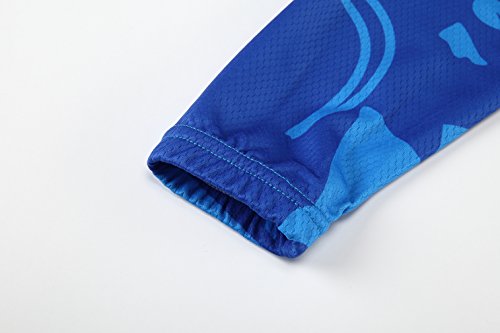 [Größe:S-5XL][option:Trägerhose,3D 2.8cm Sitzpolster] Fahrrad Trikot Langarm Radhose Radtrikot Fahrradbekleidung Herren Männer Hemd mit lange Ärmeln Set Cycling OutdoorTrikots Windjacke Neue - 5