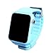Produktbild Kinder Smart Armbanduhr , Touchscreen mit 90 Grad drehbare Kamera, Video, Aufnahme,Touch Screen GPS-Verfolger Anti-Verlust Bluetooth Smartwatch mit Kamera mit Sim-Karte für IOS-Android-Telefon (Blue)