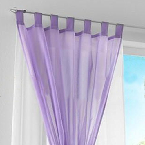 Transparent Schlaufen Gardine Schöne Vorhänge 1er-Pack Vorhang H*B 225*140cm Weiß - 6