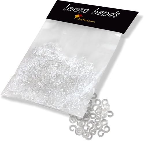 Loom band S-clips / clasps / hooks. Pack of 300