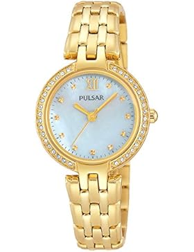 Pulsar Damen-Armbanduhr Analog Quarz Edelstahl beschichtet PH8164X1