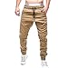 Produktbild Geili Herren Jogginghose Einfarbige Cargo Hose mit Taschen Lang Sweatpants Männer Klassisch Freizeithose Arbeitshose Skinny Sporthose Gummiband Kordelzug Fitness Trainingshose Übergrößen