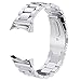 Produktbild V-MORO Ersatz Riemen für Gear S2 Bänder, (Metall Silber) solider Edelstahl Metall Ersatz Band mit Adapter für Samsung Gear S2 Smart Watch