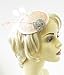 Produktbild Blush Pink Coral Silber Feder Fascinator Hochzeit Races Haar Clip Hat VTG 971 Stil der Zwanzigerjahre
