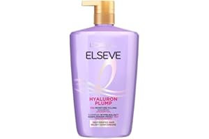 ‎L'OREAL PARIS L'Oréal Paris Elseve Hydra Hyaluronic nawilżający szampon XXL do błyszczących włosów, szampon hialuronowy dla nawilżenia i ochrony, długotrwałe nawilżenie i pielęgnacja, 1000 ml