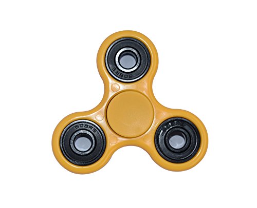 Tri-Spinner Fidget Spinner High Speed Toy Stress Reducer With Bearing Hand Fidget Spinner Perfect For ADD, ADHD, Anxiety, and Autism (Orange)
