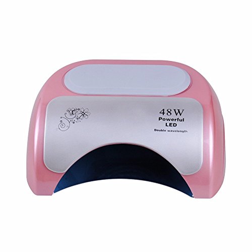 Biutee Professional 48W CCFL LED UV Lamp Nail Dryer For Nail Gel Polish Curing Nails Lamp Dryers Art Manicure Automatic sensor (pink)