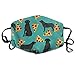 Produktbild angwenkuanku Dog Black Lab Pizza Anti Pollution Mask with Filters Dust Mask Filtration Exhaust Gas Anti Pollen Allergy Air Filter Mask for Outdoor Activities Fashion4