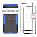 Produktbild KISCO für Samsung Galaxy A8s Hülle und 2 Pack Panzerglas Schutzfolie,Stoßfest Hybrid PC und TPU Cover mit Kickstand Schutzhülle für Samsung Galaxy A8s-Blau