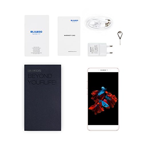 BLUBOOÂ® Dual 4G LTE Smartphone Android 6.0 5.5 Pollici Sharp FHD MTK6737T Quad Core 1.5 GHz, 2GB RAM + 16GB ROM, 13.0 MP + 2.0 MP Dual Posteriore Camera, Sensore di Impronte Digitali [Oro Rosa]