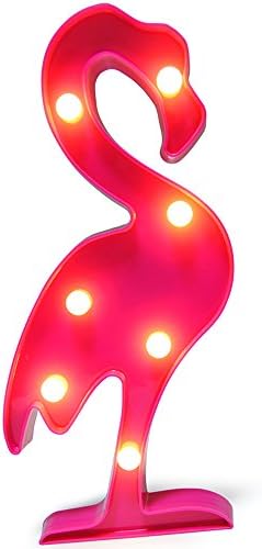 Enpind Flamingo Lamp Tropical Flamingo Light Flamingo Night Light Battery Operated Table Flamingo Lamp Light for Party Supplies-Wall Decoration for Kids' Room,Living Room,Bedroom (Flamingo)