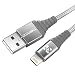 Produktbild Lightning kabel 1.8M, Coolreall Nylon iPhone Ladekabel lightning USB Kabel [Apple MFI Zertifiziert] für iPhone X 8 7 6s 6 Plus SE 5s 5c 5, iPad Air 2 Mini 4 Pro, iPod Touch Nano. (Grau)
