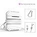 Produktbild AWIS Silikon Schutzhülle Airpods Case,Sportgurt Zubehör,Kopfhörer Earplugs Aufsätze Festhalter Aufbewahrungstasche,White