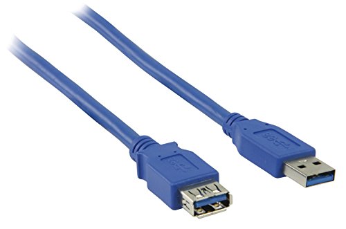 Eurosell - Highend USB 3.0 Verlängerung Kabel - Verlängerungskabel A Stecker - A Buchse Rund - 3 Meter