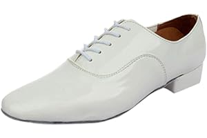 LIQIQI Uomo Scarpe da Ballo Latino Ballo Scarpe Eleganti Maschi Tinta Unita Moderno Scarpe da Ballo Standard Fascino Maschile Eleganti Sala da Ballo Stile 1