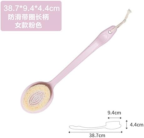 JJWZAA Bath Brush Loofahlong-Handle Bath Brush,Back Bath,Bath Towel,Bath,Adult Fur,Back Bath Brush,B Big Head Brush Female
