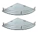 Klaxon Glass Corner Shelf (Glossy, Pack of 2) RS.780.00