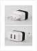 Produktbild Hostey® DUAL USB Ladegerät 2000mA einsetzbar als Netzteil / Ladekabel / Ladegerät - Ladeadapter 2,0A schwarz für iPad, iPhone, Android Phones Tablets, Smartphone, Handy, PSP, GoPro, GPS- (WHITE)