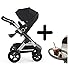 Stokke Trailz All-Terrain Stroller - Black + Stokke Cup Holder by Stokke