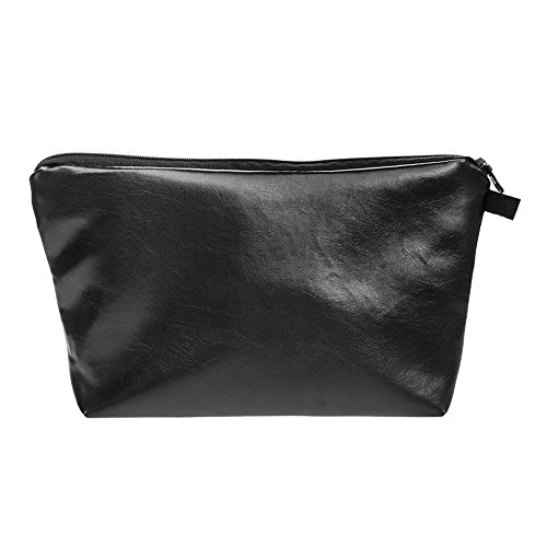 Doris Boutique Fu - PU Leder Damen Herren Neutral Wasserfester Kulturtasche Kosmetiktasche Make Up Täschchen Handtasche Brieftasche Reise Zusätze Tasche