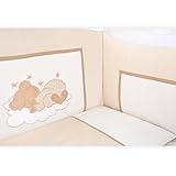 8-tlg. Bettsetpaket Sleeping Bear in beige inkl. Himmelstange, Decke und Kissen - 4