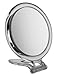 Circle Perspex Travel Mirror x 10 magnification - 15cm diameter mirror perfect for travelling