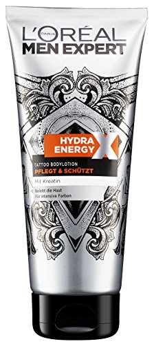 L'Oréal Men Expert Hydra Energy Tattoo Bodylotion, 1er Pack (1 x 200 ml)
