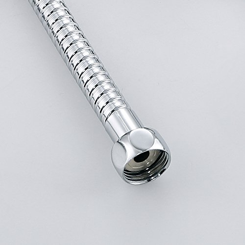 MINGOR Edelstahl Einfache Installation Flexible Brauseschlauch/Duschschlauch Badezimmer Rohraustausch, Poliert Chrom(1m) - 8