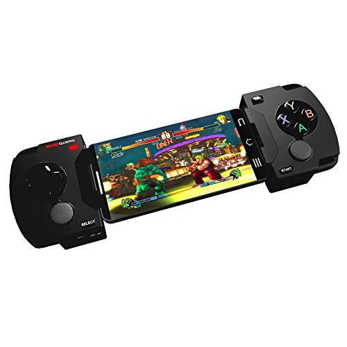 Mars Gaming MGP1 - Gamepad smartphone Bluetooth (10 pulsanti programmabili, 20 h utilizzo, compatibile con Android / iOS, PC e Mac), colore nero