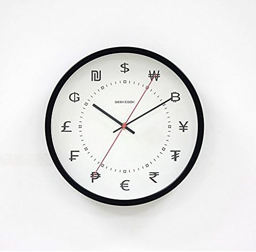Stylish Classic Quartz Wall Clock Silent Sweep Wall Clock ( Color : Black )