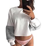 Kapuzenpullover Damen Hoodie Xinan Sweatshirt Patchwork...