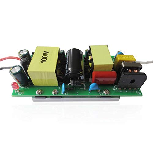 Tesfish Fuente de alimentación del adaptador del conductor de 100W LED de AC 85 ~ 265V to 30 ~ 36V 3A Para el bulbo del reflector del poder más elevado 100W LED